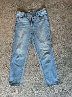 Old Navy Tall Light Blue High-Rise OG Straight Jeans - 10 T
